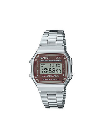 CASIO | Orologio VINTAGE argento marrone A168WA-5AYES