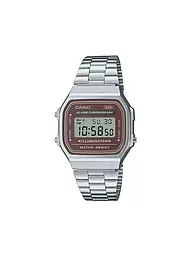 CASIO | Orologio VINTAGE argento marrone A168WA-5AYES | Argento