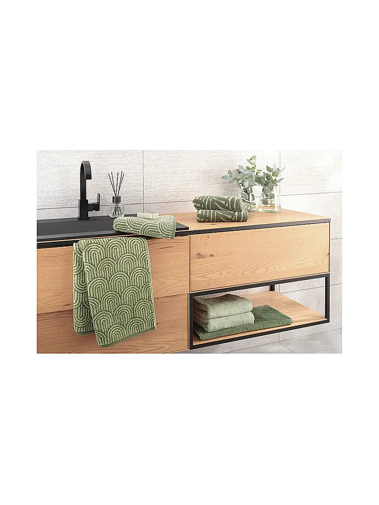CAWÖ | Asciugamano 50x100cm MAISON Field | Verde scuro