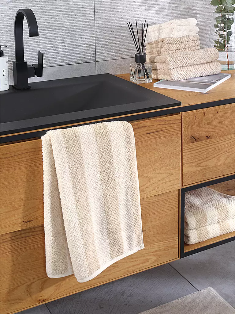 CAWÖ | Asciugamano PURE STRIPE 50x100cm Beige | Beige