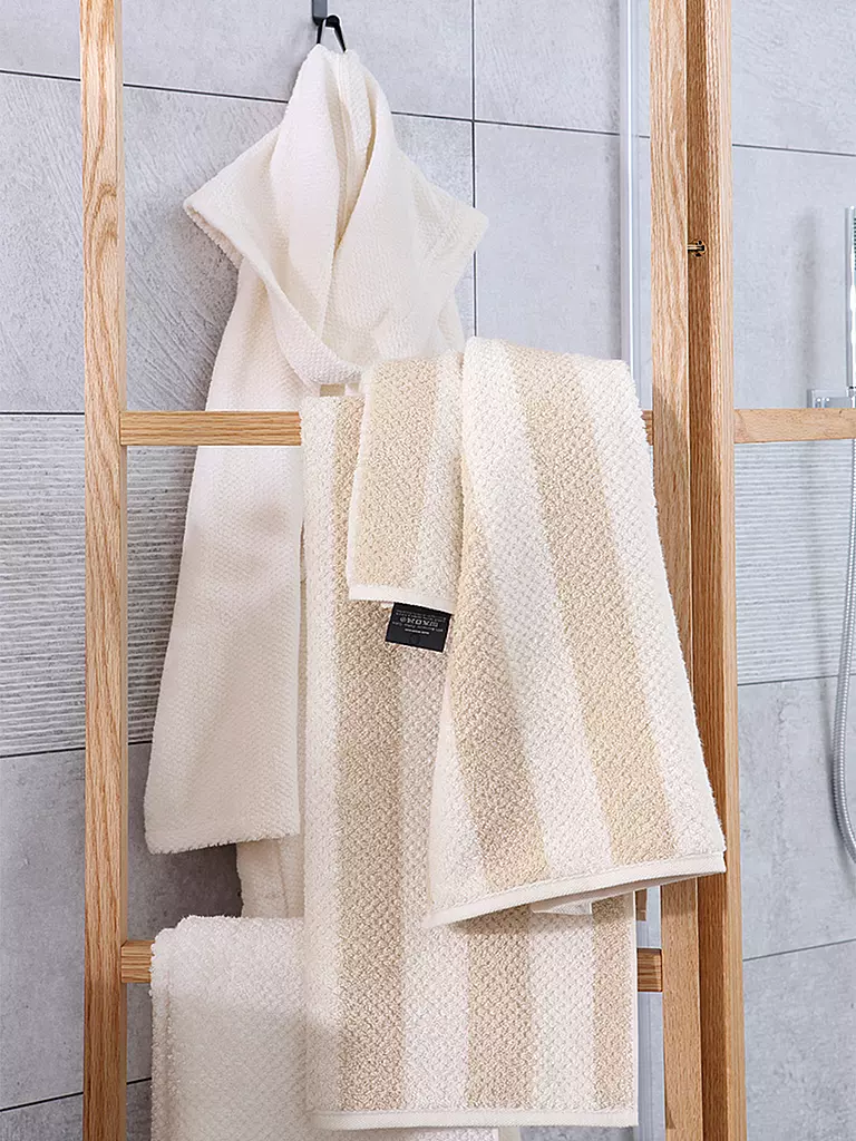 CAWÖ | Asciugamano PURE STRIPE 50x100cm Beige | Beige