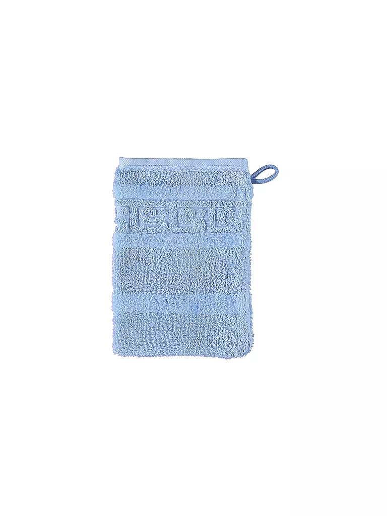 CAWÖ | Guanto da bagno NOBLESSE 16x22cm Azzurro | Blu chiaro