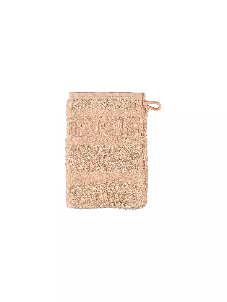 CAWÖ | Guanto da bagno NOBLESSE 16x22cm Salmone | Arancione