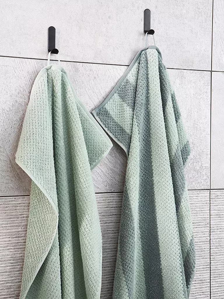CAWÖ | Telo doccia PURE STRIPES 80x150cm Mystic Green | Verde scuro
