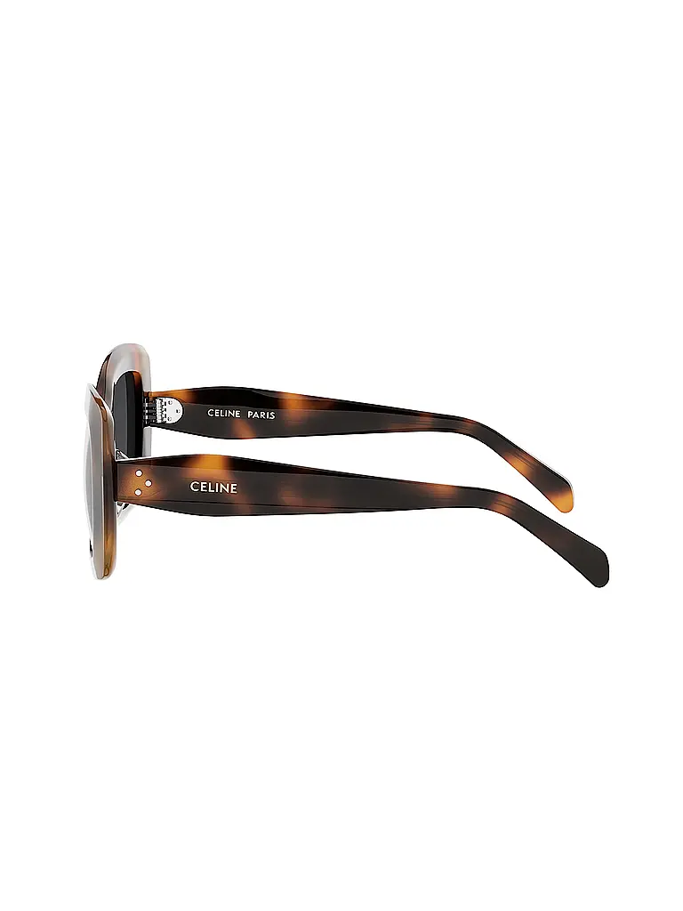 CELINE | CELINE 3 Dots schwarze eckige Sonnenbrille | Marrone