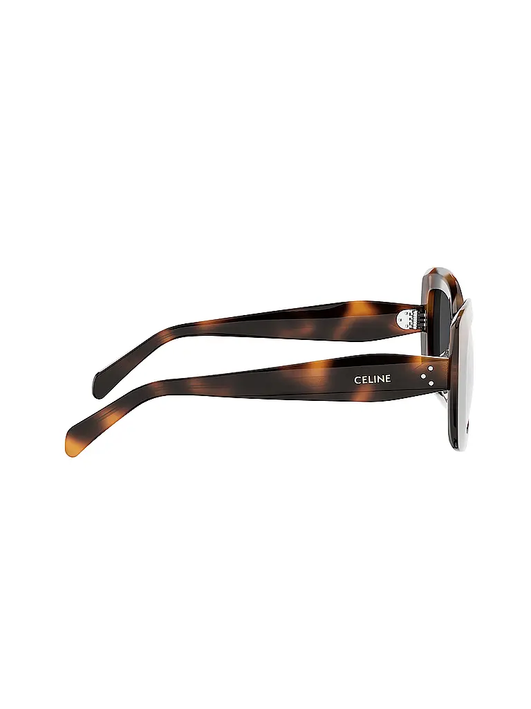 CELINE | CELINE 3 Dots schwarze eckige Sonnenbrille | Marrone