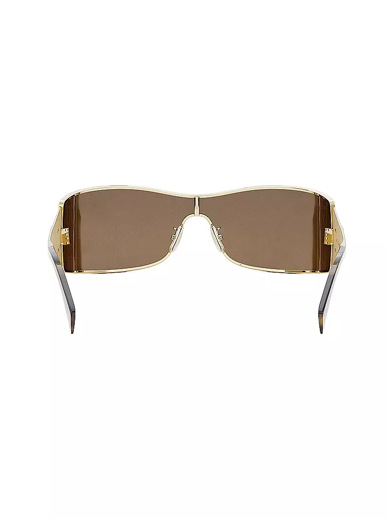 CELINE | Occhiali da sole a maschera dorata Maxi Metal Triomphe |