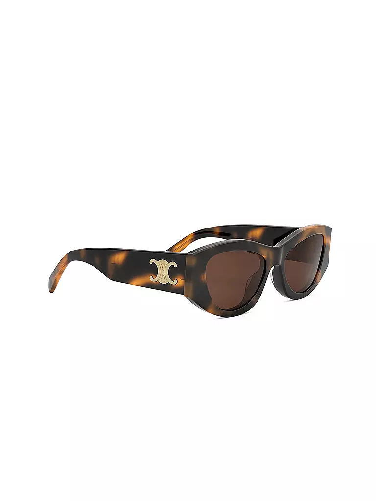 CELINE | Occhiali da sole geometrici Triomphe havana marrone | 