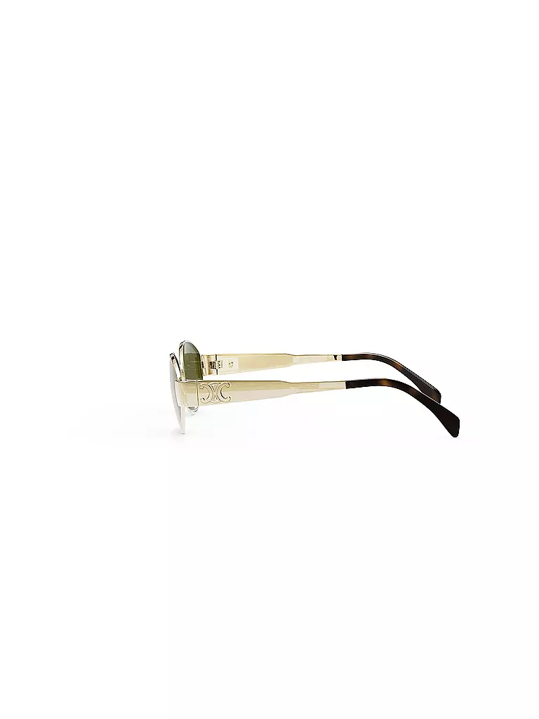 CELINE | Occhiali da sole ovali dorati Metal Triomphe | Oro