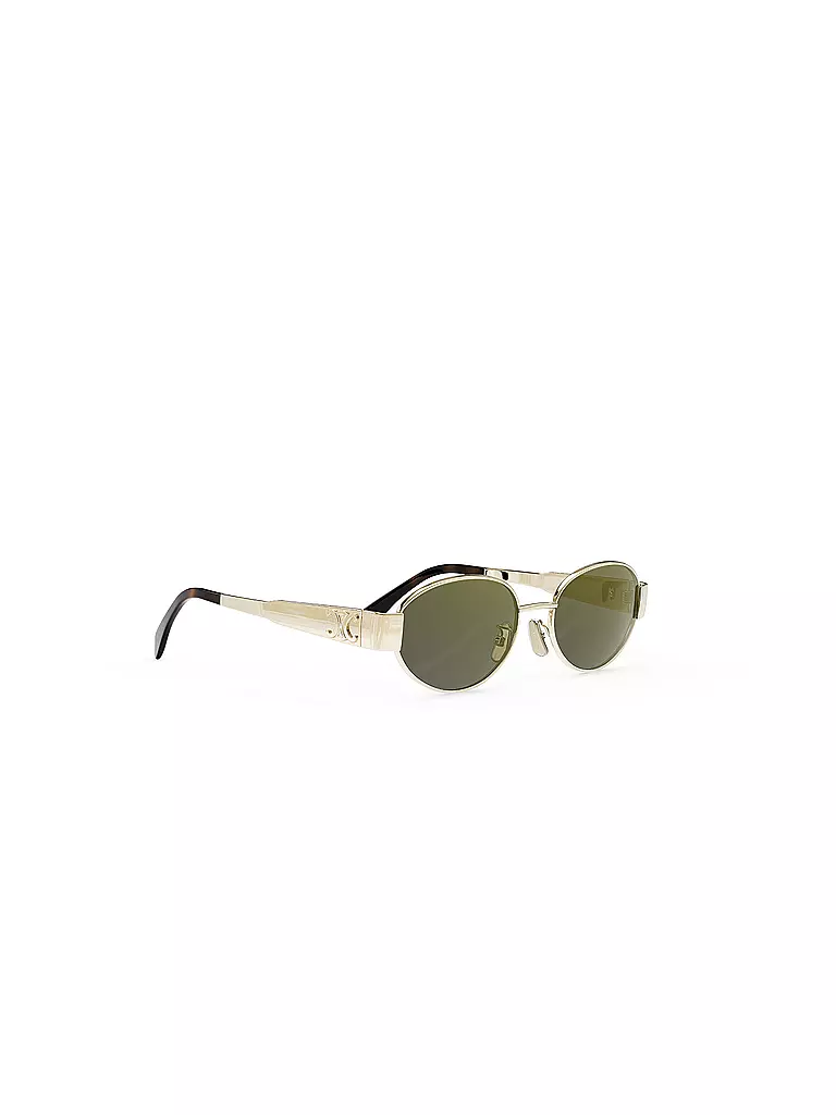 CELINE | Occhiali da sole ovali dorati Metal Triomphe | Oro