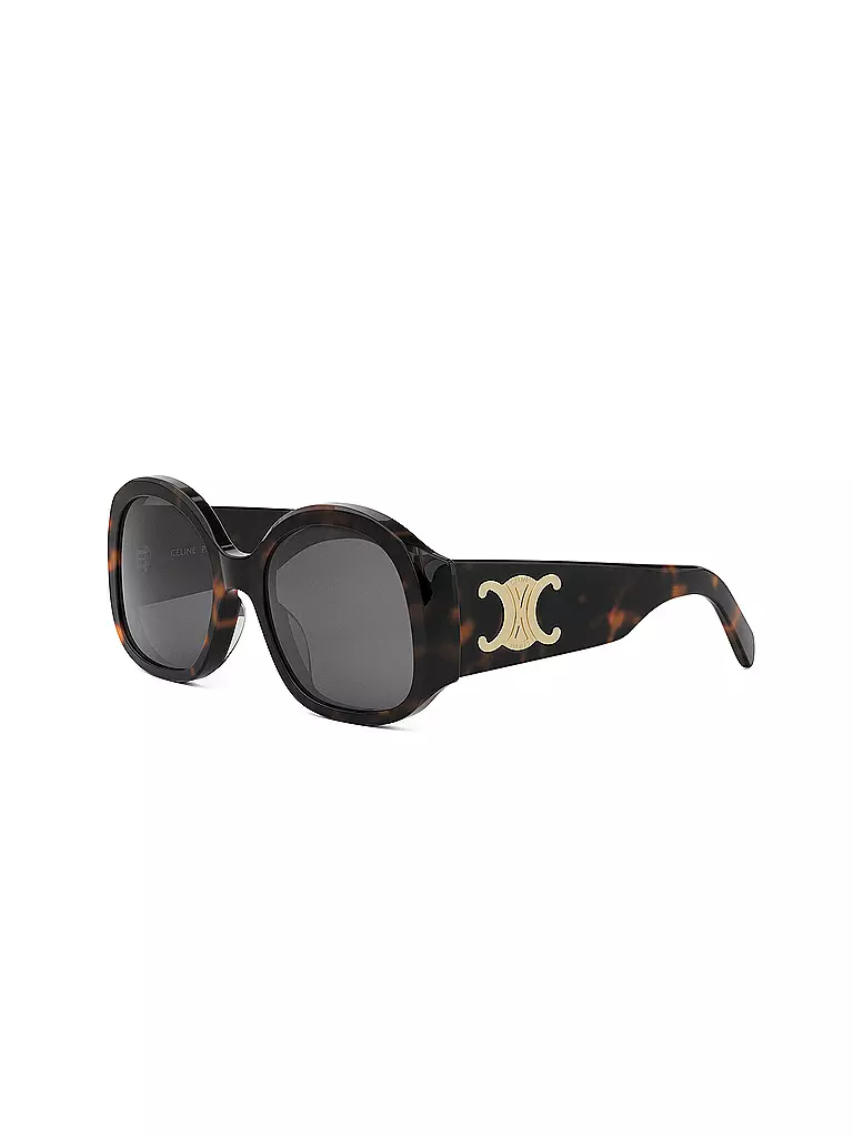 CELINE | Occhiali da sole rotondi Maxi Triomphe color havana | Marrone