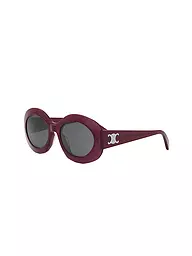 CELINE | Occhiali da sole rotondi rossi Triomphe | Rosso scuro