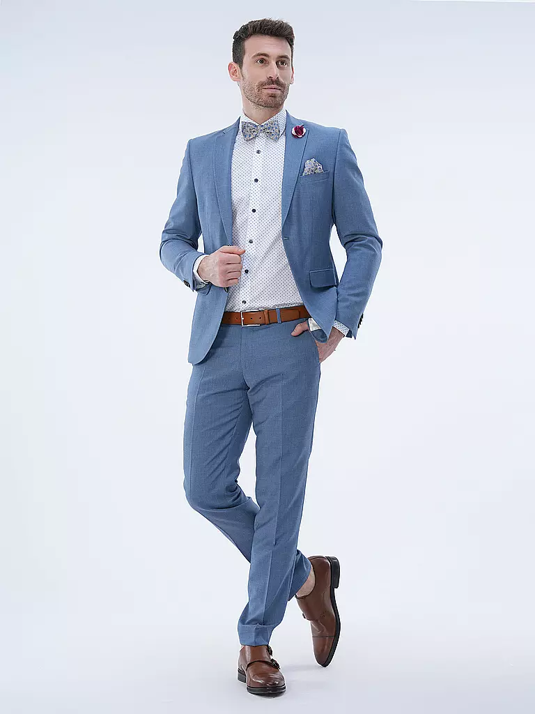 CG - CLUB OF GENTS | Pantaloni da abito slim fit PASCAL | Blu chiaro