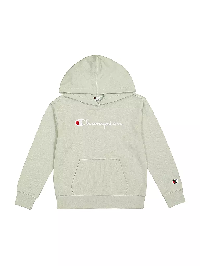 CHAMPION | Felpa con cappuccio da ragazza - Hoodie | Verde chiaro