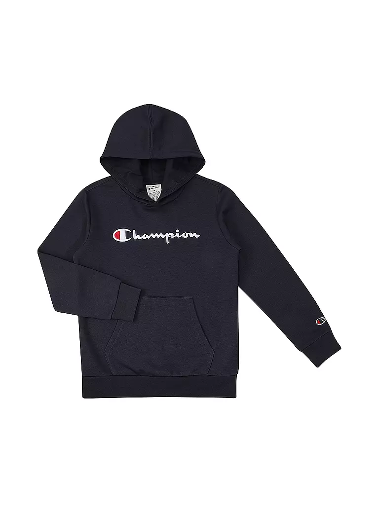 CHAMPION | Felpa con cappuccio da ragazzo - Hoodie | Blu scuro