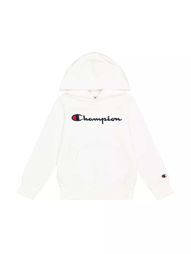 CHAMPION | Felpa con cappuccio da ragazzo - Hoodie | Bianco