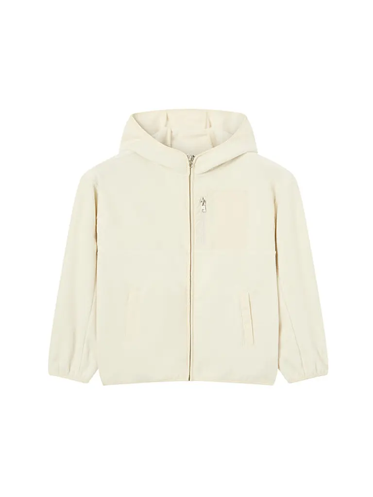 CHAMPION | Felpa con zip da ragazza | Crema