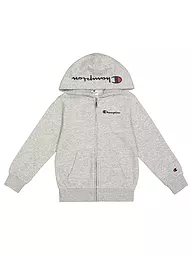 CHAMPION | Felpa con zip da ragazzo | Grigio chiaro