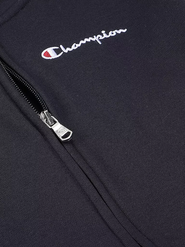 CHAMPION | Felpa con zip da ragazzo | Blu scuro