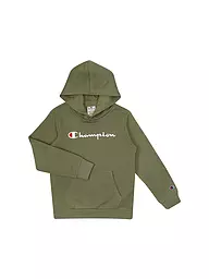 CHAMPION | Felpa con cappuccio da ragazzo - Hoodie | Oliva