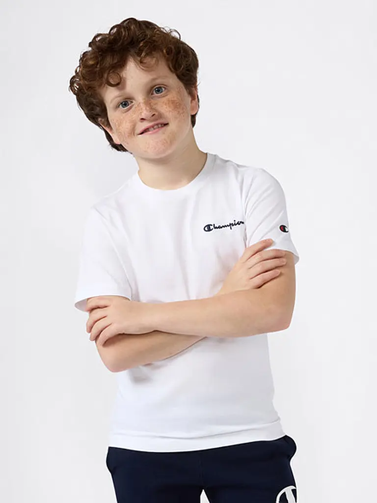 CHAMPION | Jungen T-Shirt | Bianco