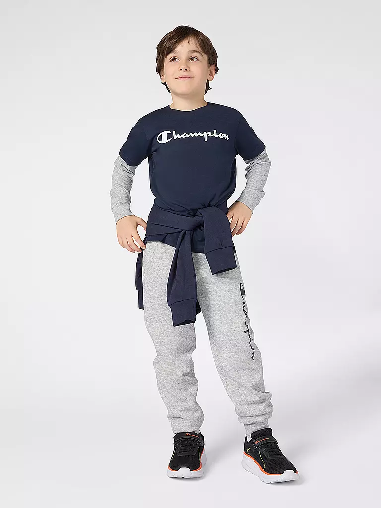 CHAMPION | Maglietta a maniche lunghe da ragazzo | Blu scuro