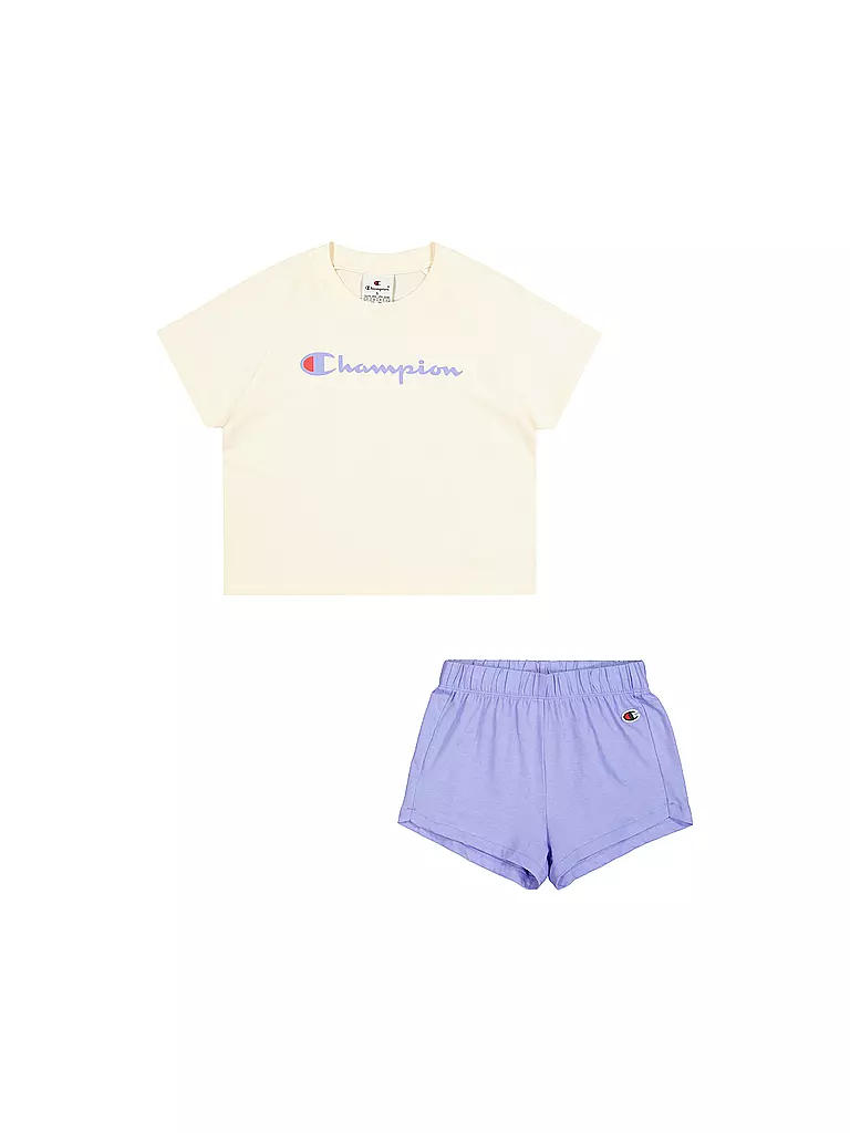 CHAMPION | Set da bambina 2 pezzi T-shirt e shorts | Beige