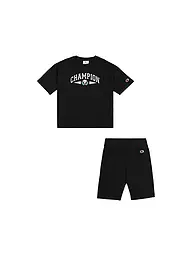CHAMPION | Set da ragazza 2 pezzi T-shirt e shorts | Nero