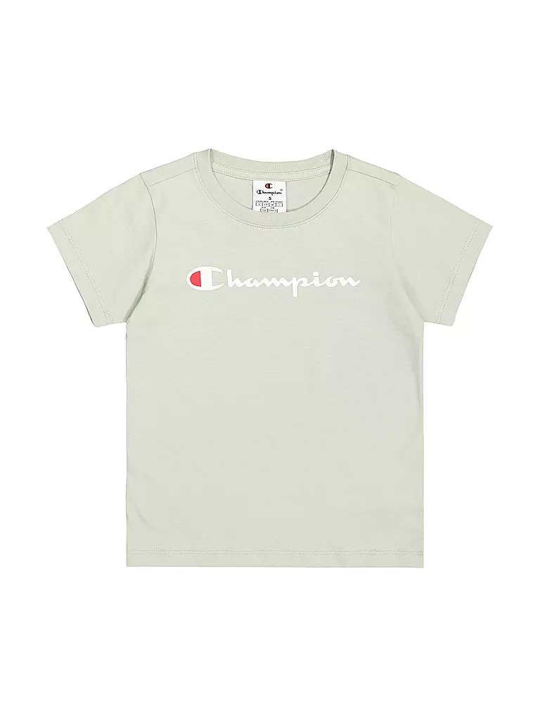 CHAMPION | T-shirt da ragazza | Verde chiaro