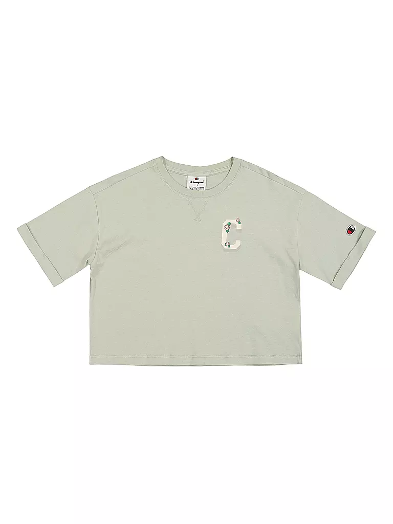 CHAMPION | T-shirt da ragazza | Verde chiaro