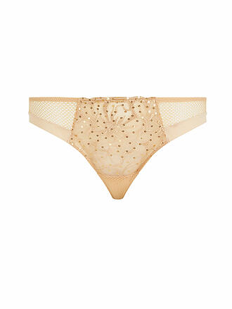 CHANTELLE | String FLEURS SIGNATURE toffee con paillettes