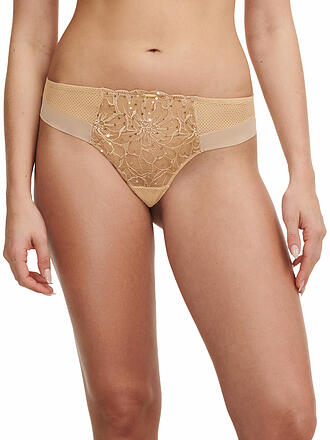 CHANTELLE | String FLEURS SIGNATURE toffee con paillettes
