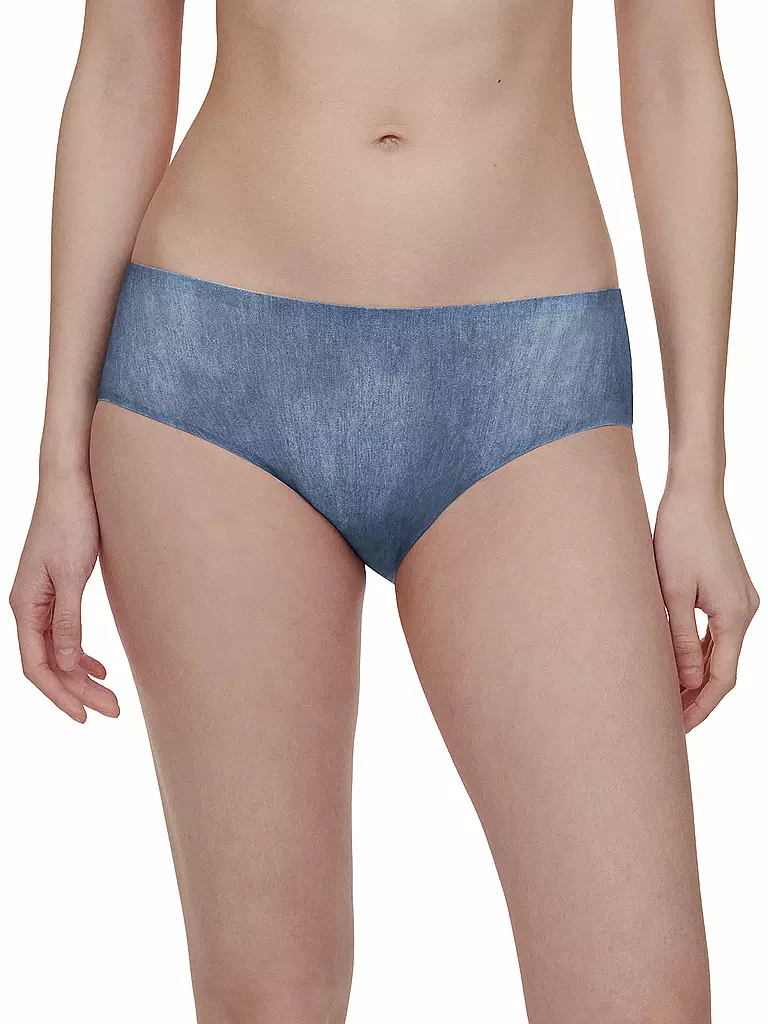 CHANTELLE | Pants SOFT STRETCH blue denim print | Blu