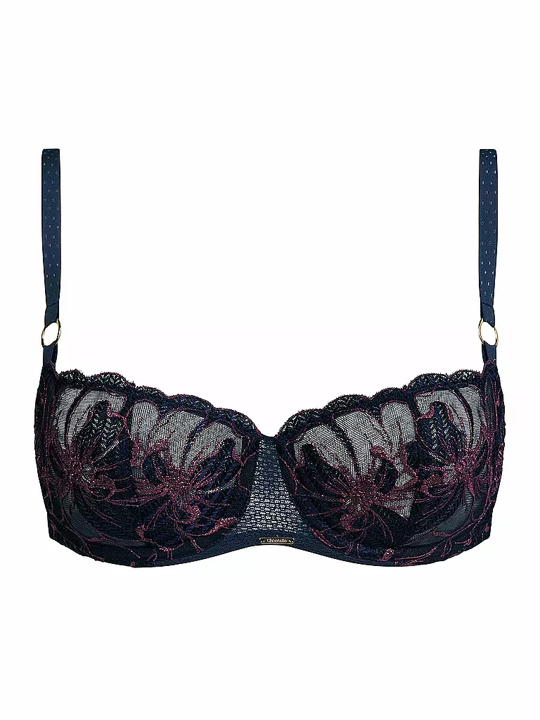 CHANTELLE | Reggiseno con ferretto FLEURS SIGNATURE sailing blue lurex | 