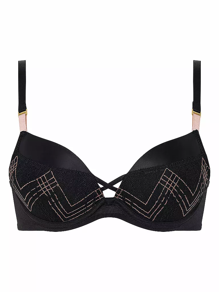 CHANTELLE | Reggiseno push-up MEMENTO nero / lurex rosa | Nero
