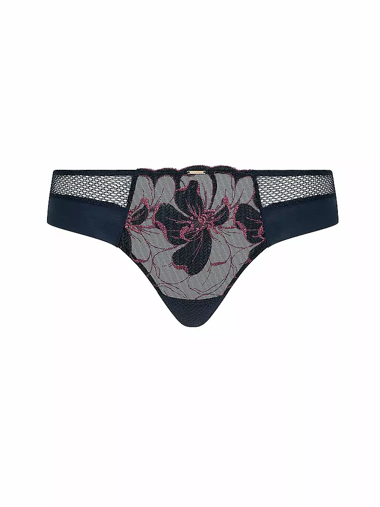 CHANTELLE | Slip FLEURS SIGNATURE blu vela lurex | 