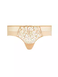 CHANTELLE | Slip FLEURS SIGNATURE toffee con paillettes | Cammello