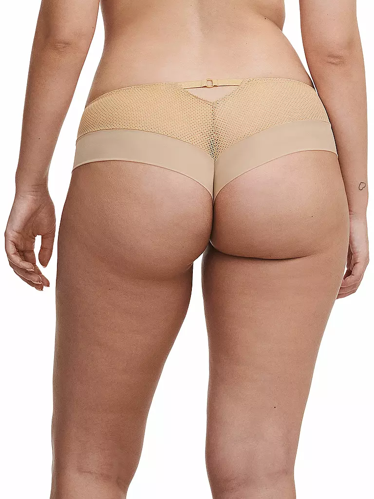 CHANTELLE | Slip FLEURS SIGNATURE toffee con paillettes | 