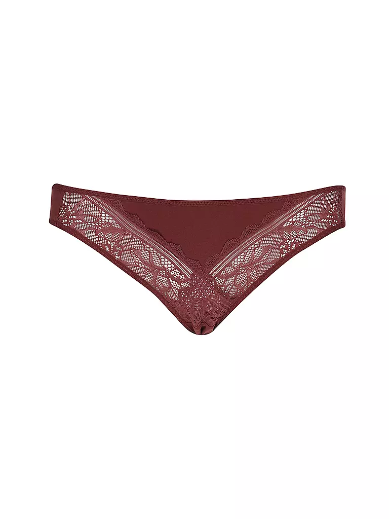 CHANTELLE | Slip FLORAL TOUCH sienna | Rosso scuro