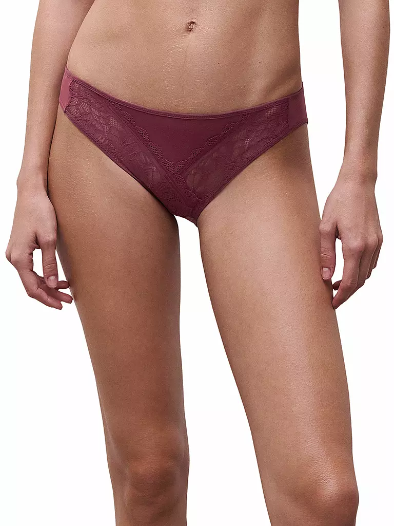 CHANTELLE | Slip FLORAL TOUCH sienna | Rosso scuro