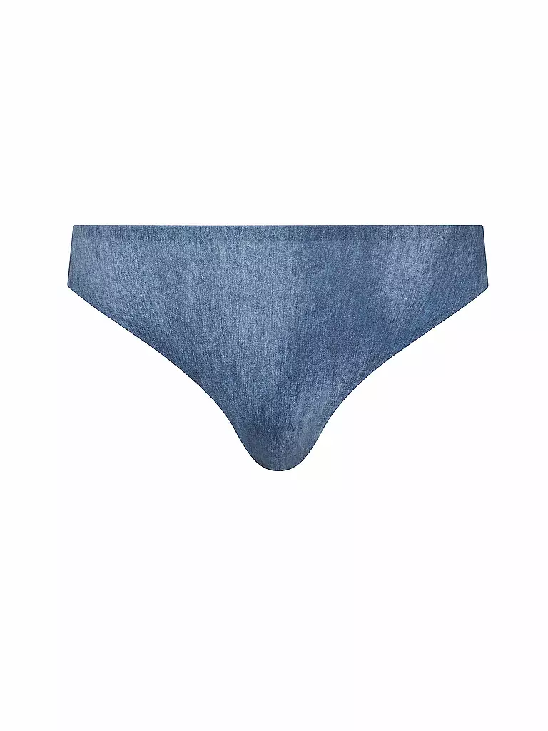 CHANTELLE | String SOFT STRETCH stampa denim blu | Blu
