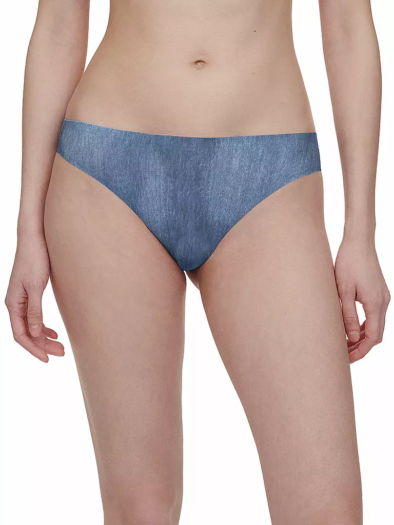CHANTELLE | String SOFT STRETCH stampa denim blu | Blu
