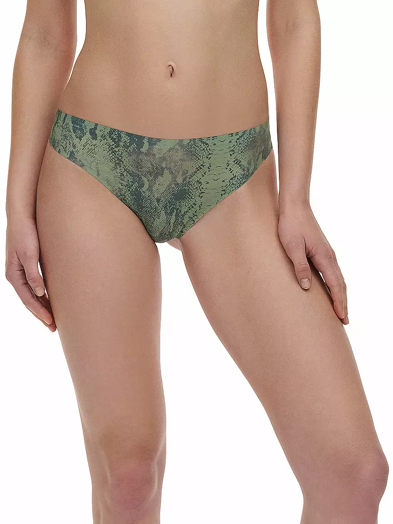 CHANTELLE | String SOFTSTRETCH stampa pitone | Oliva