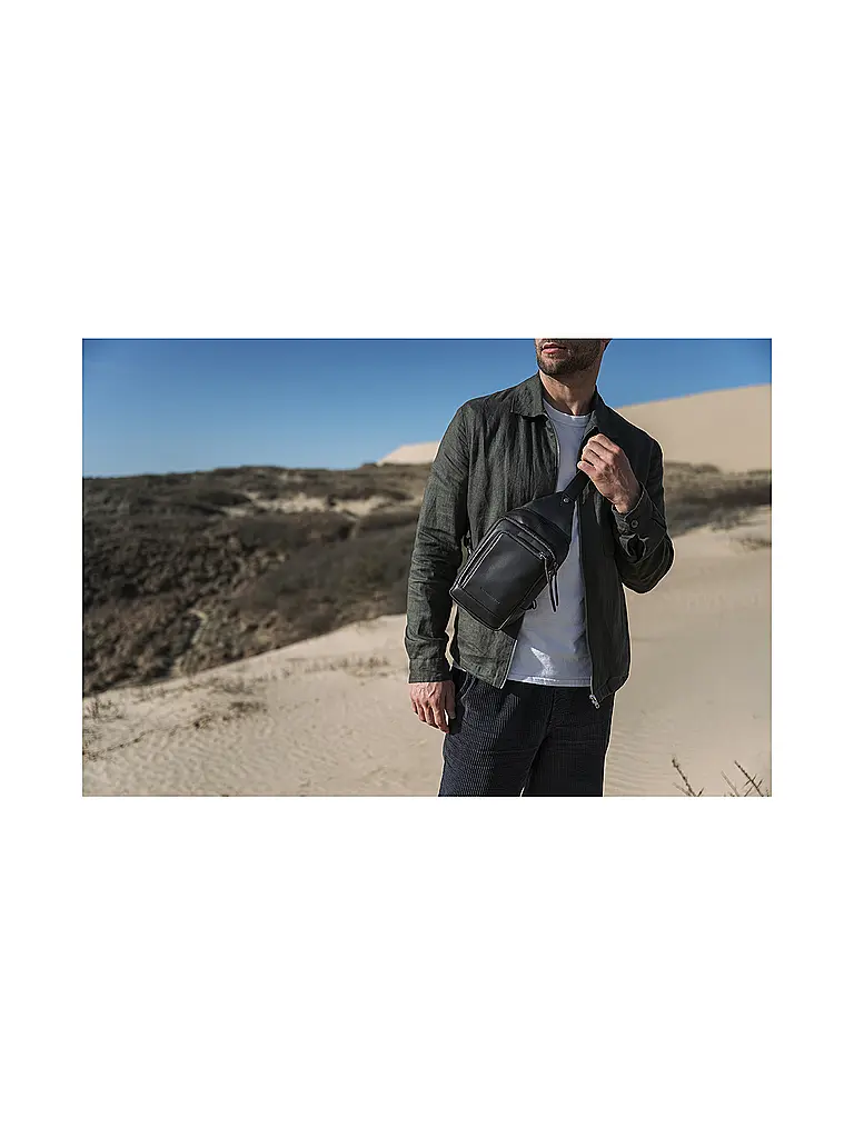 CHESTERFIELD | Borsa in pelle - Borsa a tracolla RIGA | Nero