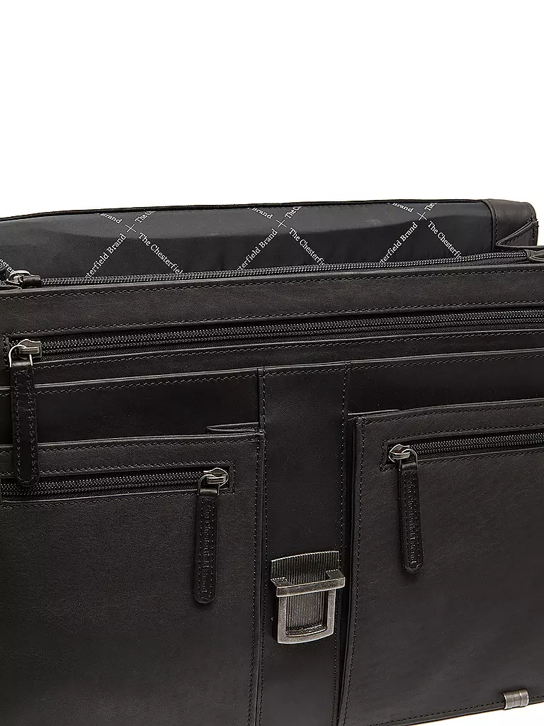 CHESTERFIELD | Borsa in pelle - Cartella STUTTGART 14" | Nero