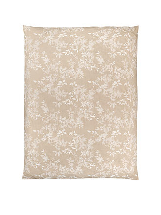 CHRISTIAN FISCHBACHER | Copripiumino in raso LEAVES VERSO 140x200cm Grigio