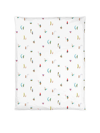 CHRISTIAN FISCHBACHER | Copripiumino in raso 140x200cm FEATHERS Bianco