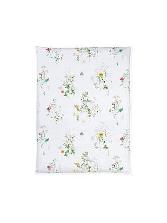 CHRISTIAN FISCHBACHER | Copripiumino in raso 140x200cm NATURE STRIPE Bianco