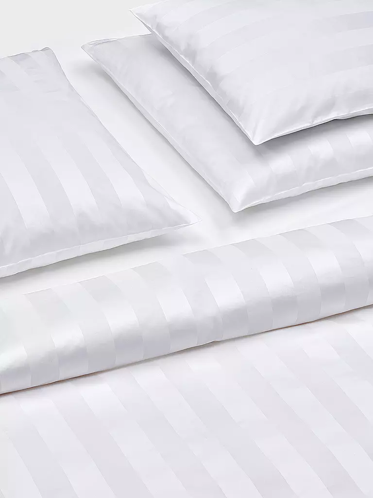CHRISTIAN FISCHBACHER | Copripiumino in raso 140x200cm Broadway Bianco | Bianco