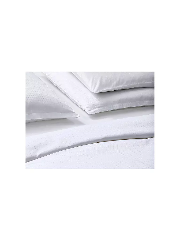 CHRISTIAN FISCHBACHER | Copripiumino in raso fine 140x200cm Bianco | Bianco